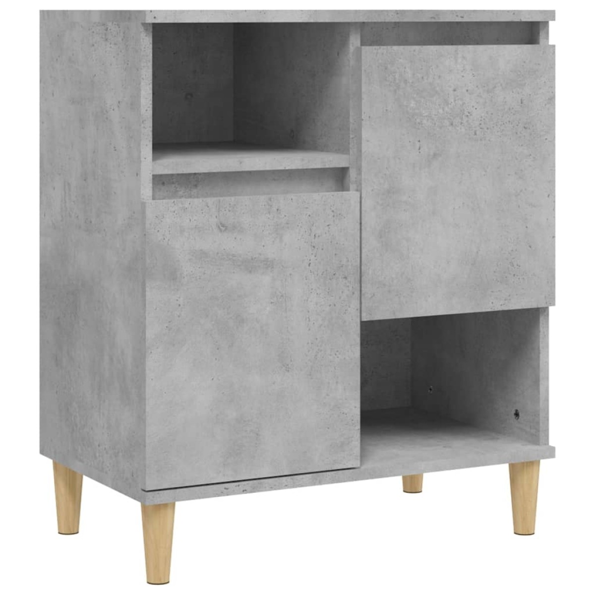 vidaXL Ντουλάπια 2 τεμ. Γκρι Σκυροδέματος 60x35x70 εκ. Επεξεργ. Ξύλο