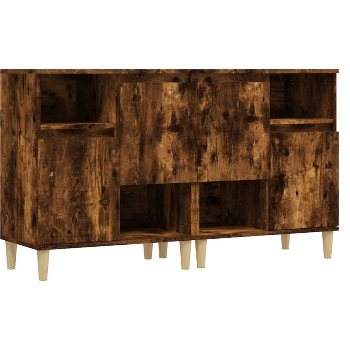 vidaXL Ντουλάπια 2 τεμ. Καπνιστή Δρυς 60x35x70 εκ. Επεξεργασμένο Ξύλο