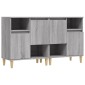 vidaXL Ντουλάπι 2 τεμ. Γκρι Sonoma 60x35x70 εκ. από Επεξεργασμένο Ξύλο
