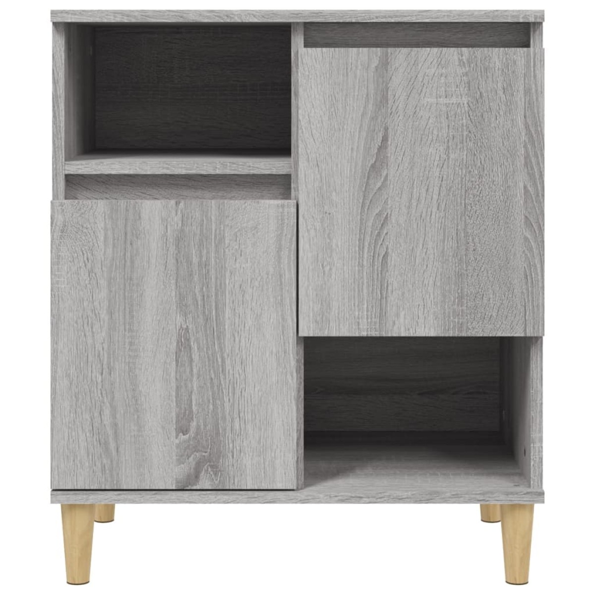vidaXL Ντουλάπι 2 τεμ. Γκρι Sonoma 60x35x70 εκ. από Επεξεργασμένο Ξύλο
