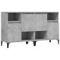 vidaXL Ντουλάπια 2 τεμ. Γκρι Σκυροδέματος 60x35x70 εκ. Επεξεργ. Ξύλο
