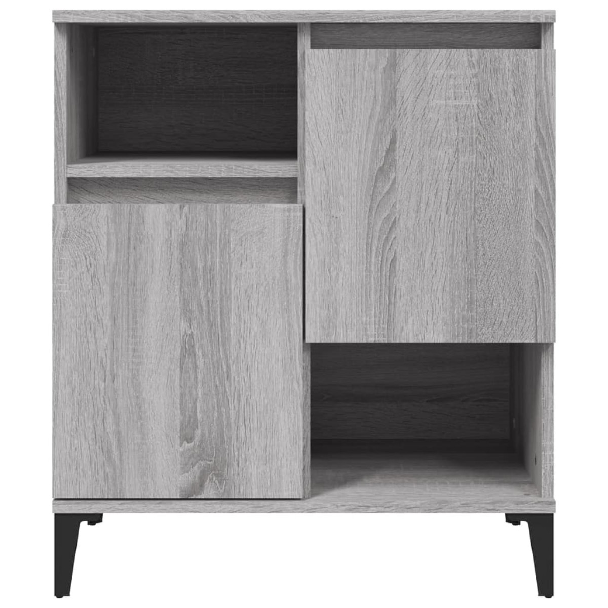 vidaXL Ντουλάπι 2 τεμ. Γκρι Sonoma 60x35x70 εκ. από Επεξεργασμένο Ξύλο