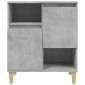 vidaXL Ντουλάπια 3 τεμ. Γκρι Σκυροδέματος 60x35x70 εκ. Επεξεργ. Ξύλο