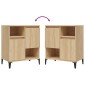 vidaXL Ντουλάπια 3 τεμ. Sonoma Δρυς 60x35x70 εκ. Επεξεργασμένο Ξύλο