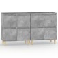 vidaXL Ντουλάπια 2 τεμ. Γκρι Σκυροδέματος 60x35x70 εκ. Επεξεργ. Ξύλο