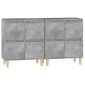 vidaXL Ντουλάπια 2 τεμ. Γκρι Σκυροδέματος 60x35x70 εκ. Επεξεργ. Ξύλο