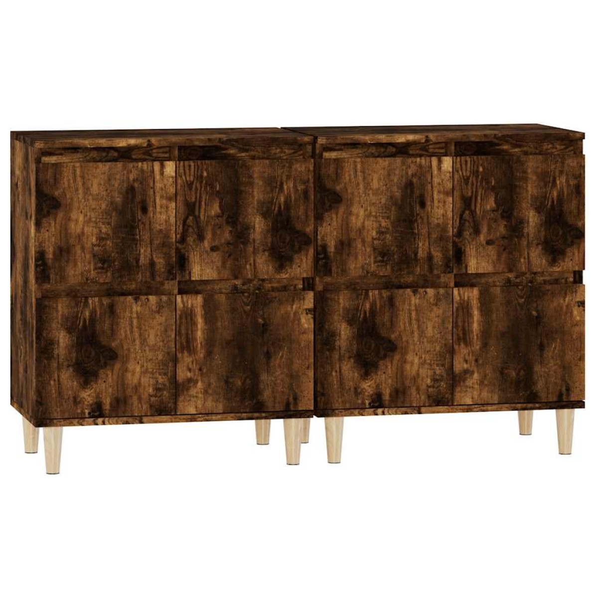 vidaXL Ντουλάπια 2 τεμ. Καπνιστή Δρυς 60x35x70 εκ. Επεξεργασμένο Ξύλο