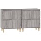 vidaXL Ντουλάπι 2 τεμ. Γκρι Sonoma 60x35x70 εκ. από Επεξεργασμένο Ξύλο
