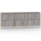 vidaXL Ντουλάπι 3 τεμ. Γκρι Sonoma 60x35x70 εκ. από Επεξεργασμένο Ξύλο