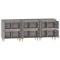 vidaXL Ντουλάπι 3 τεμ. Γκρι Sonoma 60x35x70 εκ. από Επεξεργασμένο Ξύλο