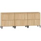 vidaXL Ντουλάπια 3 τεμ. Sonoma Δρυς 60x35x70 εκ. Επεξεργασμένο Ξύλο