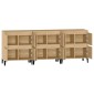 vidaXL Ντουλάπια 3 τεμ. Sonoma Δρυς 60x35x70 εκ. Επεξεργασμένο Ξύλο