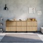 vidaXL Ντουλάπια 3 τεμ. Sonoma Δρυς 60x35x70 εκ. Επεξεργασμένο Ξύλο