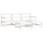 vidaXL Σαλόνι Κήπου Σετ 5 Τεμαχίων Λευκό από Μασίφ Ξύλο Πεύκου