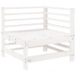 vidaXL Σαλόνι Κήπου Σετ 7 Τεμαχίων Λευκό από Μασίφ Ξύλο Πεύκου