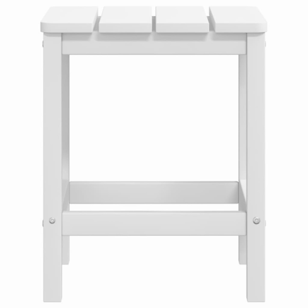 vidaXL Τραπέζι Κήπου Adirondack Λευκό 38 x 38 x 46 εκ. από HDPE