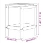 vidaXL Τραπέζι Κήπου Adirondack Λευκό 38 x 38 x 46 εκ. από HDPE