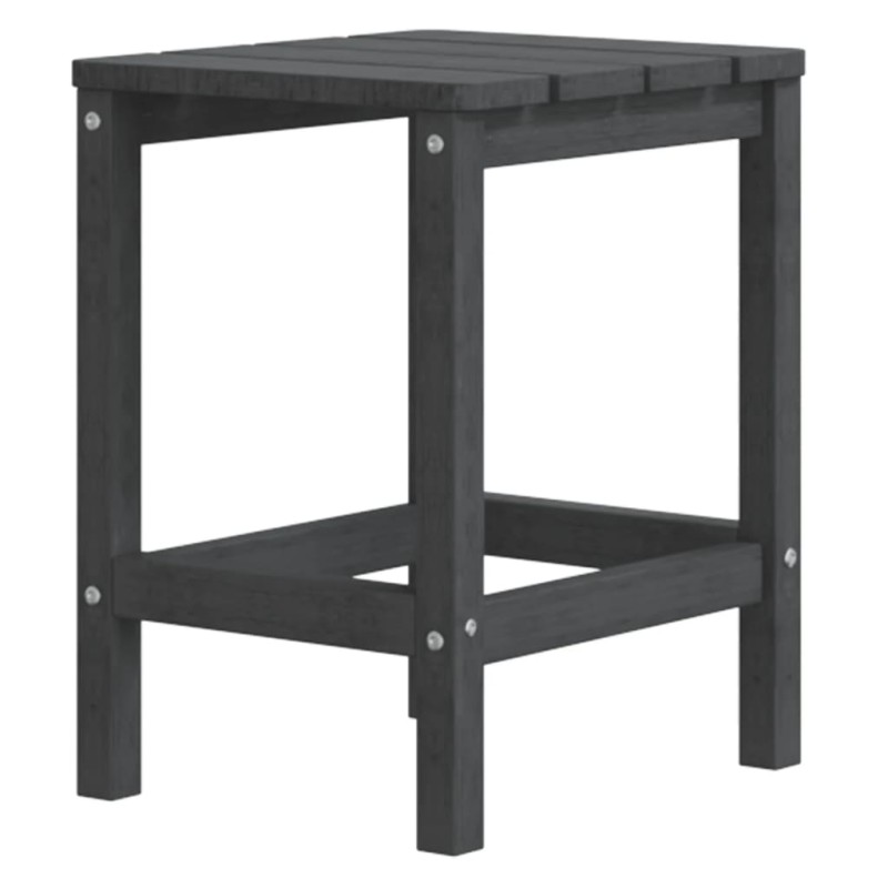 vidaXL Τραπέζι Κήπου Adirondack Ανθρακί 38 x 38 x 46 εκ. από HDPE