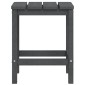 vidaXL Τραπέζι Κήπου Adirondack Ανθρακί 38 x 38 x 46 εκ. από HDPE