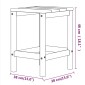 vidaXL Τραπέζι Κήπου Adirondack Ανθρακί 38 x 38 x 46 εκ. από HDPE