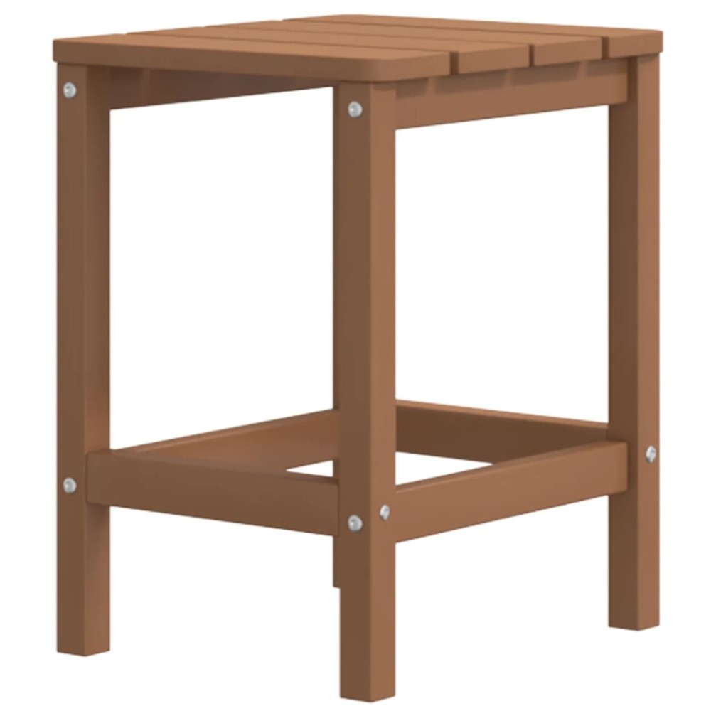 vidaXL Τραπέζι Κήπου Adirondack Καφέ 38 x 38 x 46 εκ. από HDPE