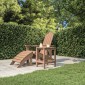 vidaXL Τραπέζι Κήπου Adirondack Καφέ 38 x 38 x 46 εκ. από HDPE