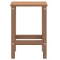 vidaXL Τραπέζι Κήπου Adirondack Καφέ 38 x 38 x 46 εκ. από HDPE