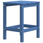 vidaXL Τραπέζι Κήπου Adirondack Γαλάζιο 38 x 38 x 46 εκ. από HDPE