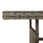 vidaXL Τραπέζι Κήπου Γκρι 160x70x72 εκ. Συνθ. Ρατάν/Μασίφ Ξύλο Ακακίας