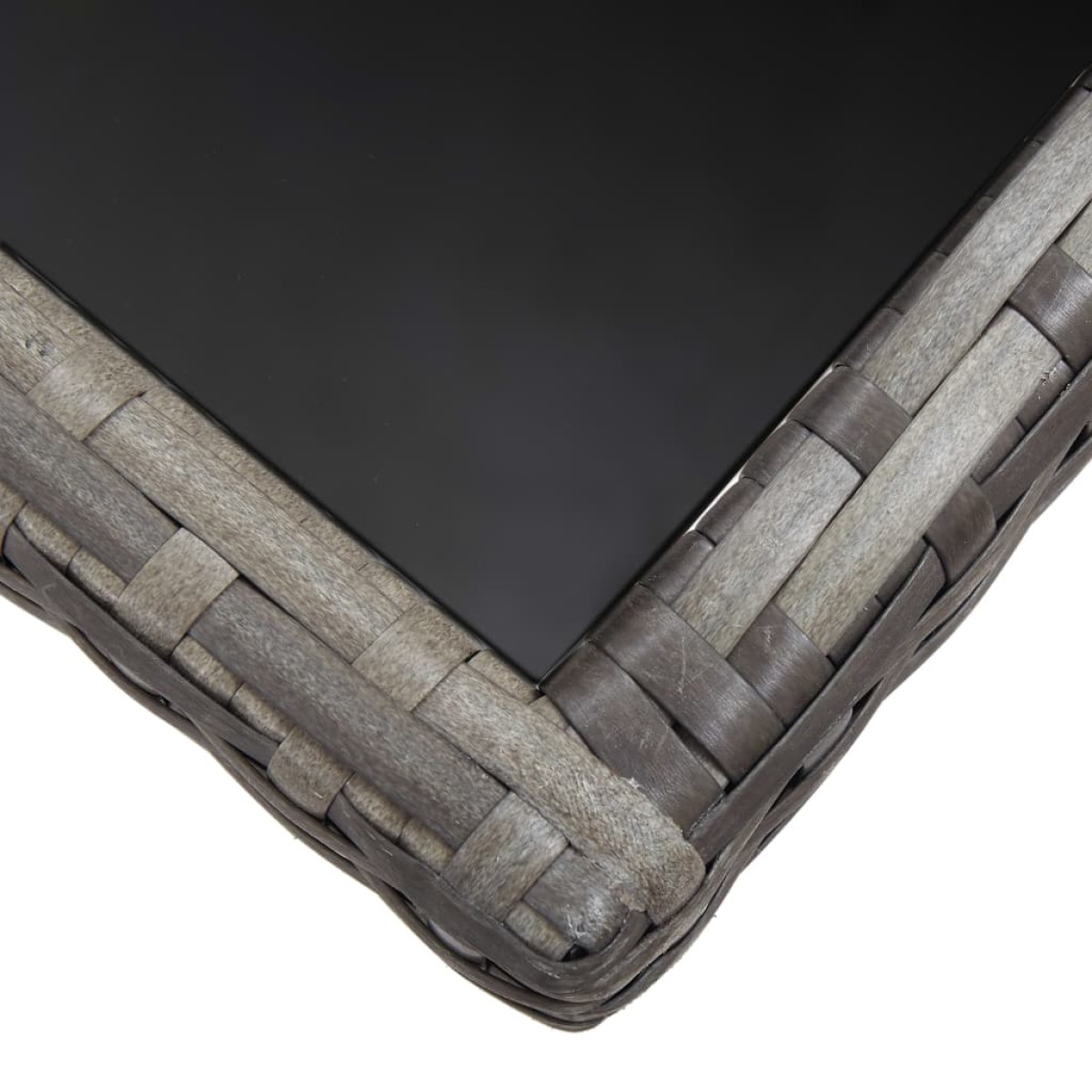 vidaXL Τραπέζι Κήπου Γκρι 170 x 80 x 74 εκ. από Συνθετικό Ρατάν
