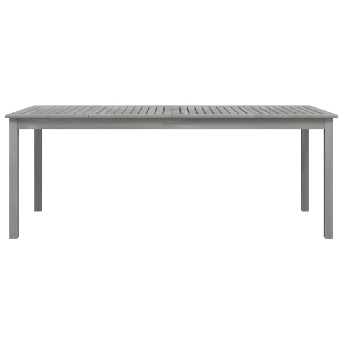 vidaXL Τραπέζι Κήπου Γκρι 200 x 100 x 75 εκ. από Μασίφ Ξύλο Ακακίας