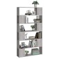 vidaXL Βιβλιοθήκη/Διαχωριστικό Χώρου Γκρι Sonoma 100 x 24 x 188 εκ.