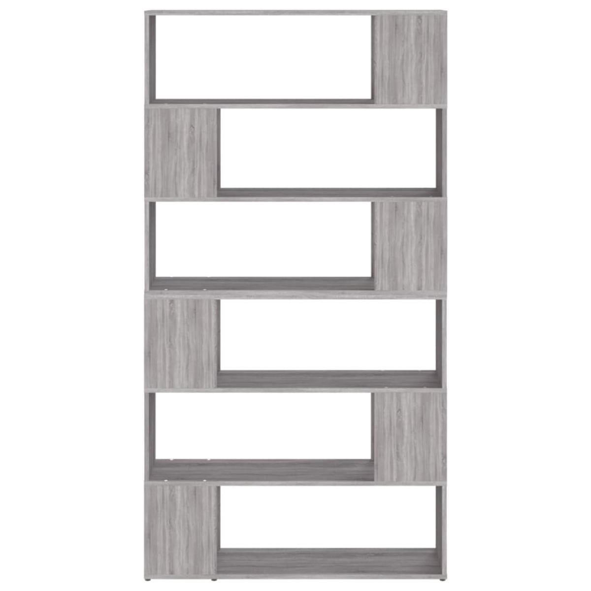 vidaXL Βιβλιοθήκη/Διαχωριστικό Χώρου Γκρι Sonoma 100 x 24 x 188 εκ.
