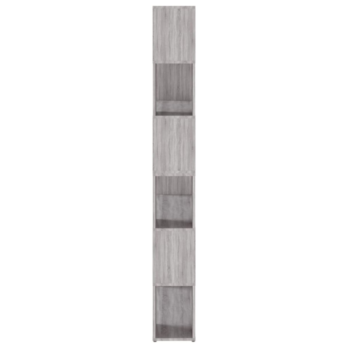 vidaXL Βιβλιοθήκη/Διαχωριστικό Χώρου Γκρι Sonoma 100 x 24 x 188 εκ.