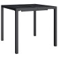 vidaXL Σετ Τραπεζαρίας Κήπου 3 Τεμαχίων Ανθρακί από Ατσάλι