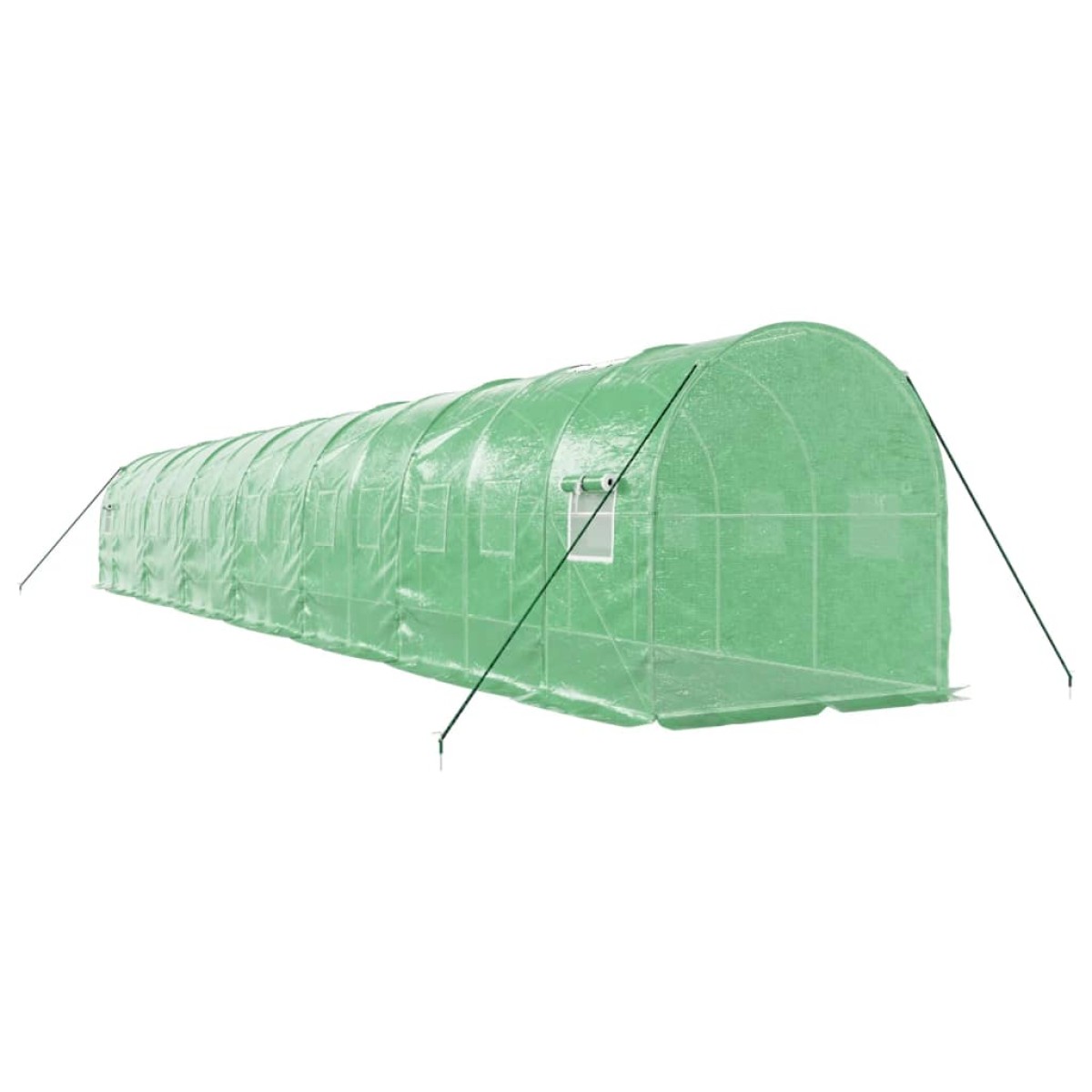vidaXL Θερμοκήπιο Πράσινο 28 μ² 14 x 2 x 2 μ. με Ατσάλινο Πλαίσιο