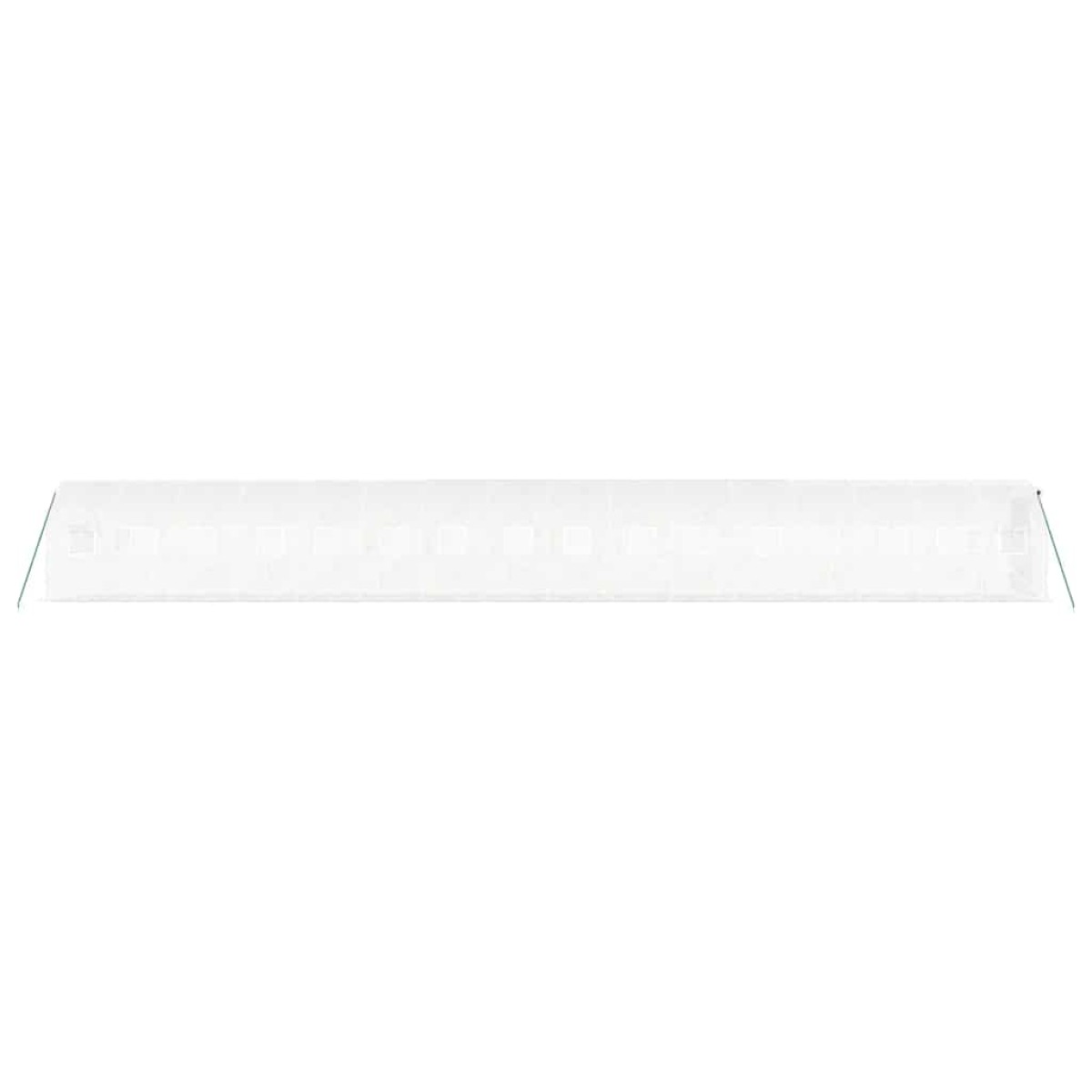vidaXL Θερμοκήπιο με Ατσάλινο Πλαίσιο Λευκό 32 μ² 16 x 2 x 2 μ.