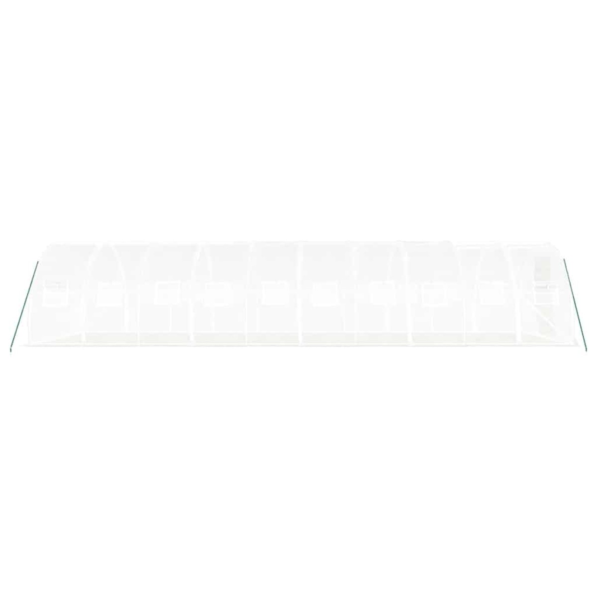 vidaXL Θερμοκήπιο Λευκό 30 μ² 10 x 3 x 2 μ. με Ατσάλινο Πλαίσιο