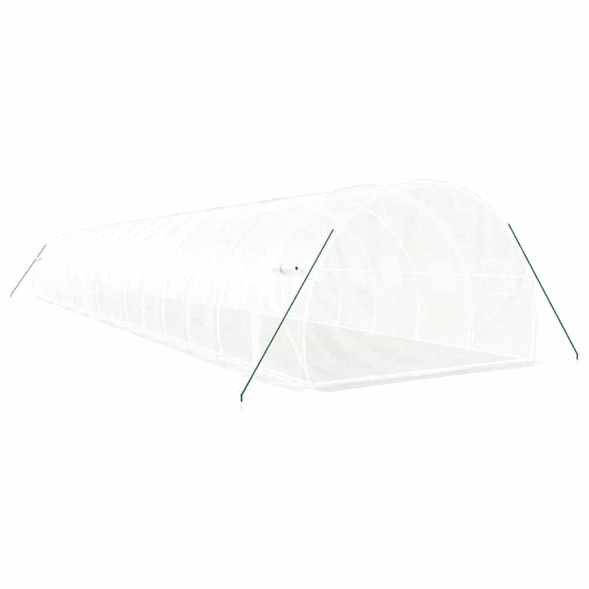 vidaXL Θερμοκήπιο Λευκό 48 μ² 16 x 3 x 2 μ. με Ατσάλινο Πλαίσιο