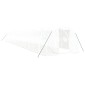 vidaXL Θερμοκήπιο Λευκό 54 μ² 18 x 3 x 2 μ. με Ατσάλινο Πλαίσιο
