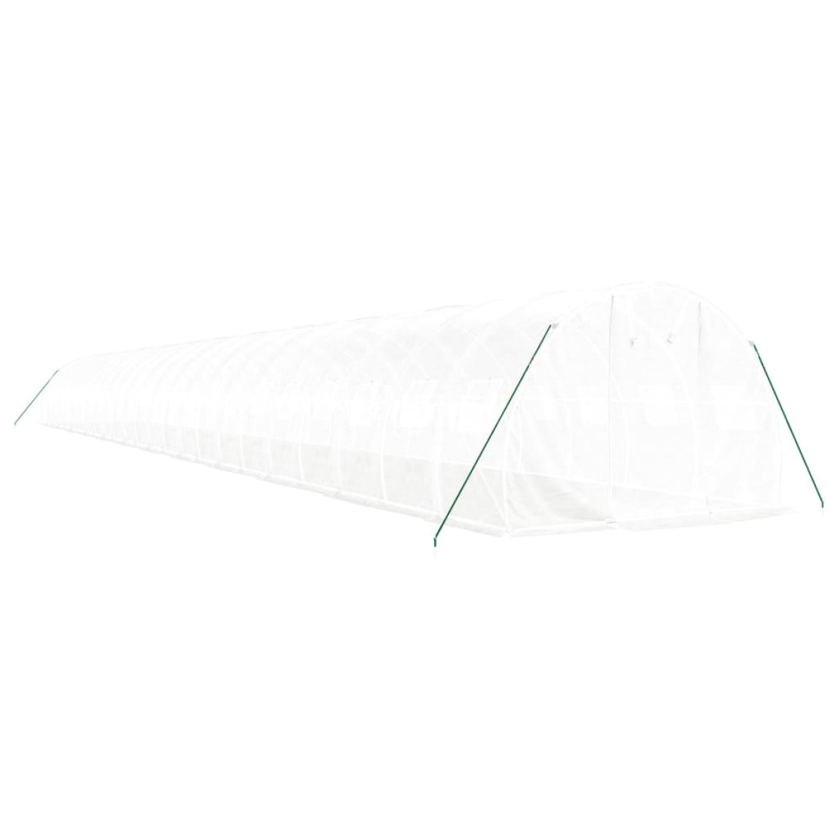 vidaXL Θερμοκήπιο Λευκό 72 μ² 24 x 3 x 2 μ. με Ατσάλινο Πλαίσιο