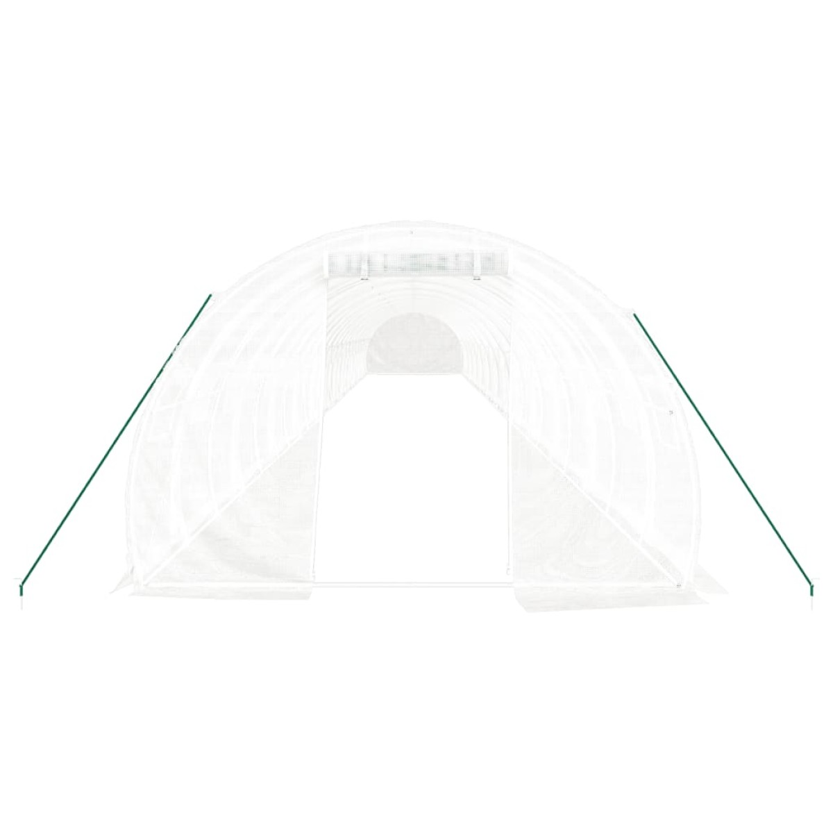 vidaXL Θερμοκήπιο Λευκό 72 μ² 24 x 3 x 2 μ. με Ατσάλινο Πλαίσιο