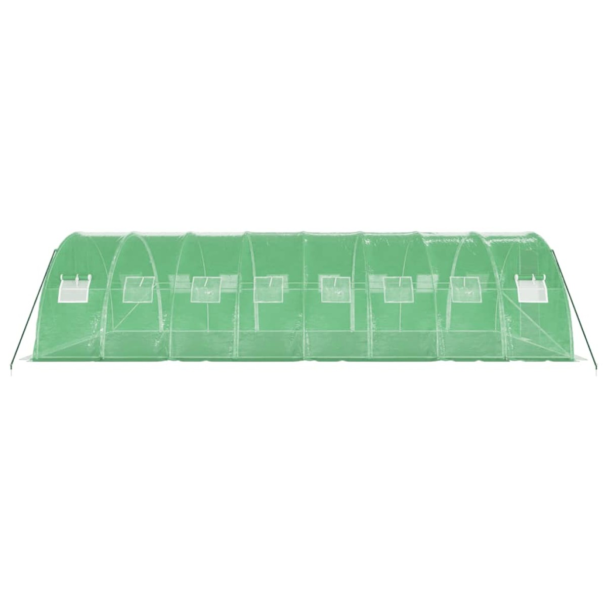 vidaXL Θερμοκήπιο Πράσινο 32 μ² 8 x 4 x 2 μ. με Ατσάλινο Πλαίσιο