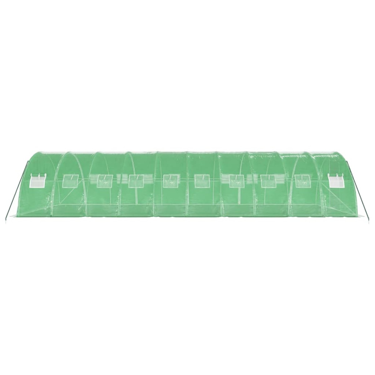 vidaXL Θερμοκήπιο Πράσινο 40 μ² 10 x 4 x 2 μ. με Ατσάλινο Πλαίσιο