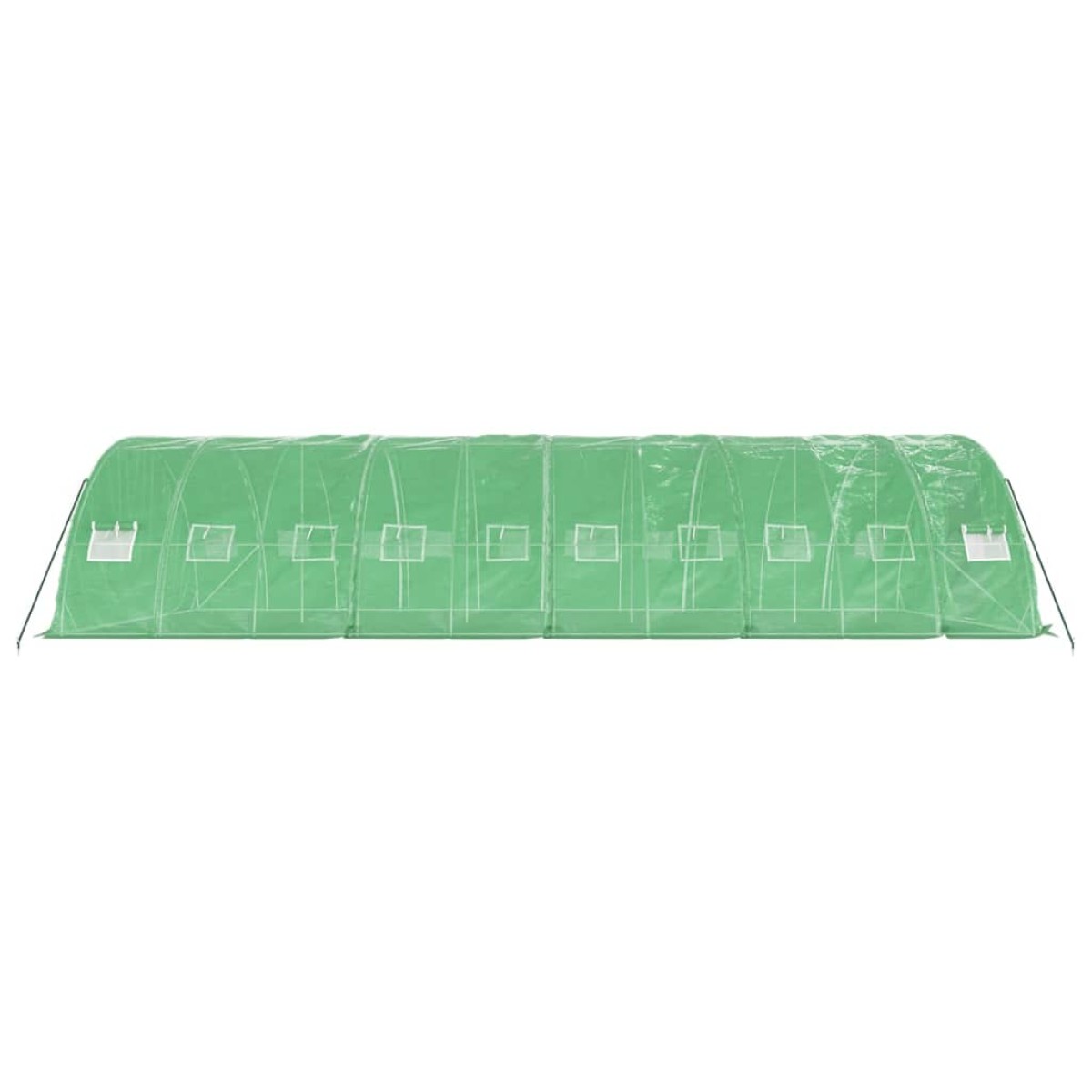 vidaXL Θερμοκήπιο Πράσινο 50 μ² 10 x 5 x 2,3 μ. με Ατσάλινο Πλαίσιο