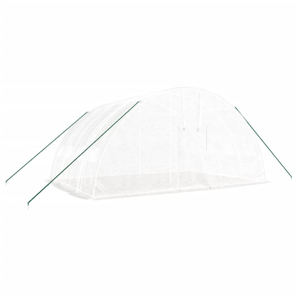 vidaXL Θερμοκήπιο με Ατσάλινο Πλαίσιο Λευκό 24 μ² 6 x 4 x 2,85 μ.