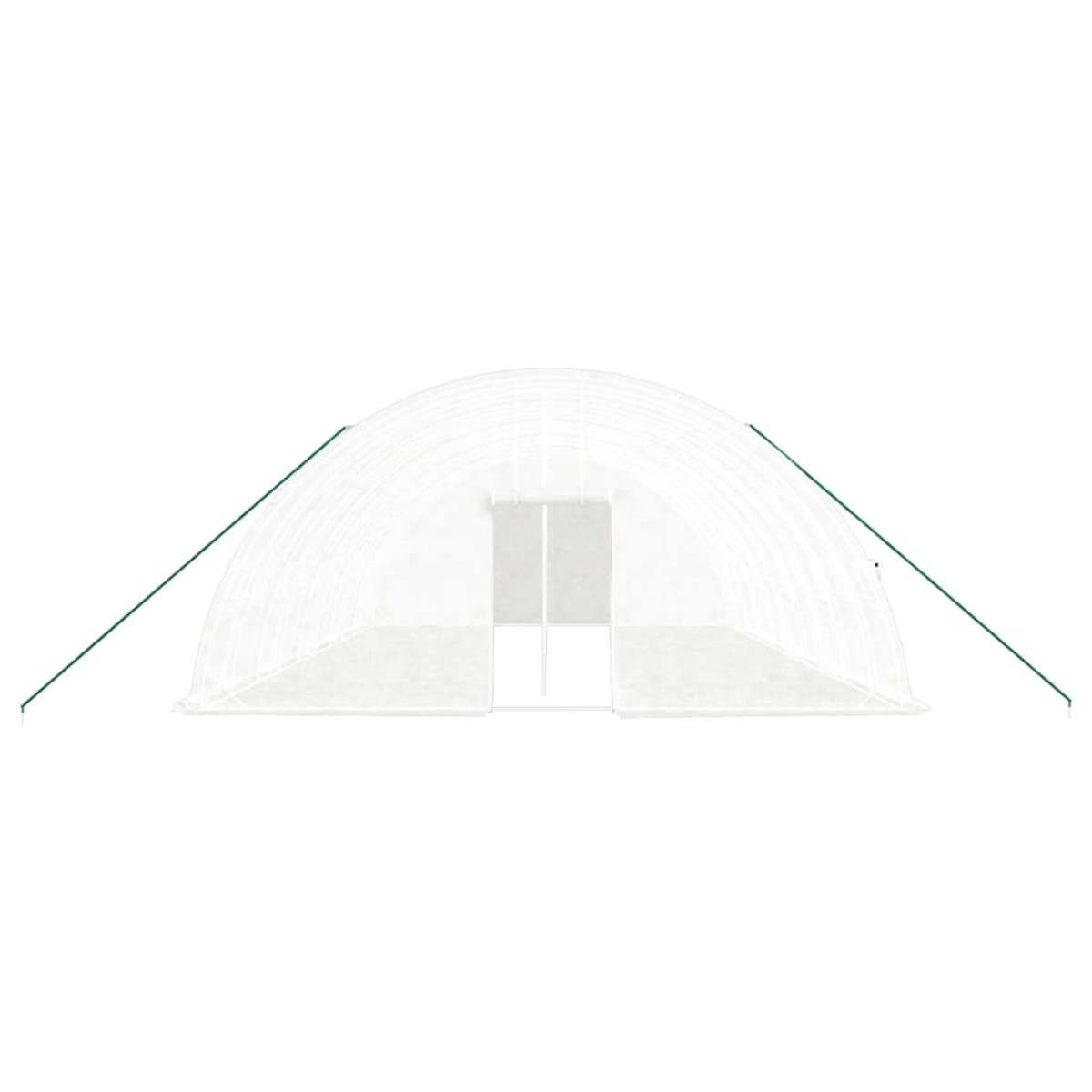 vidaXL Θερμοκήπιο με Ατσάλινο Πλαίσιο Λευκό 60 μ² 10 x 6 x 2,85 μ.
