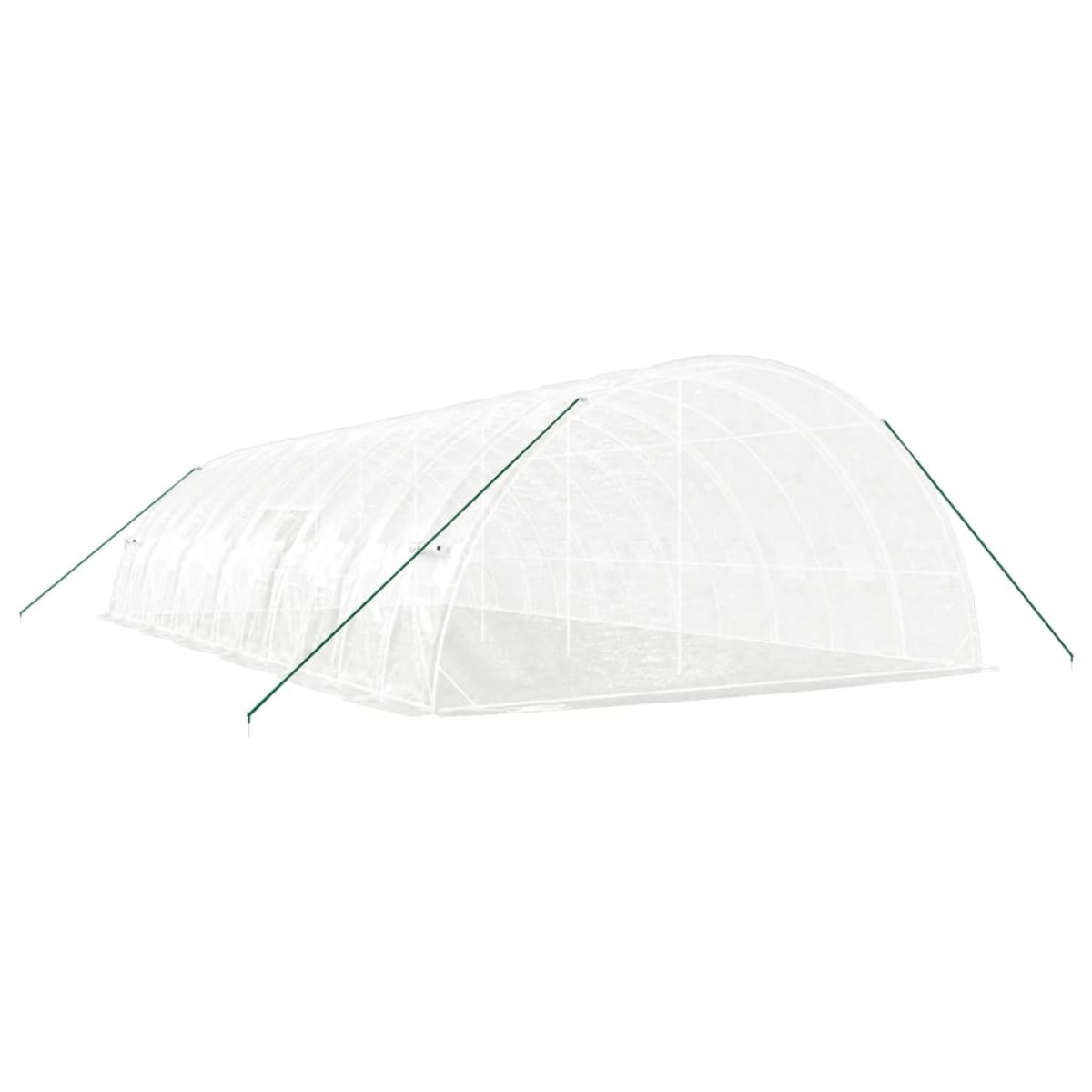 vidaXL Θερμοκήπιο με Ατσάλινο Πλαίσιο Λευκό 72 μ² 12 x 6 x 2,85 μ.