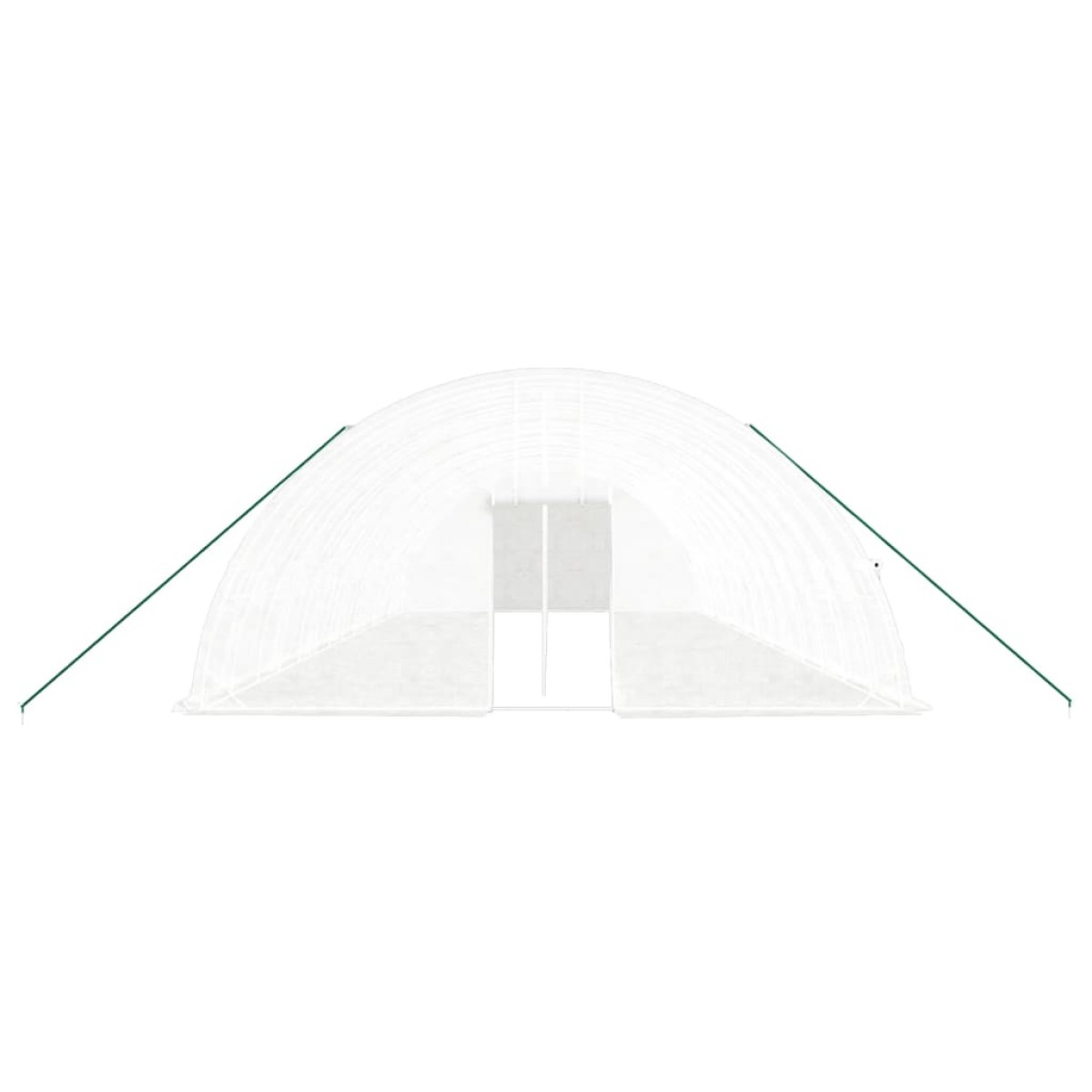 vidaXL Θερμοκήπιο με Ατσάλινο Πλαίσιο Λευκό 84 μ² 14 x 6 x 2,85 μ.