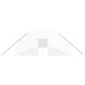 vidaXL Θερμοκήπιο με Ατσάλινο Πλαίσιο Λευκό 84 μ² 14 x 6 x 2,85 μ.